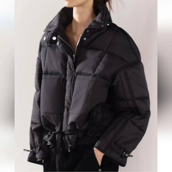 WATER REPELLENT NYLON PUFFER ANORAK ZW COLLECTION SIZE S - Picture 5 of 15